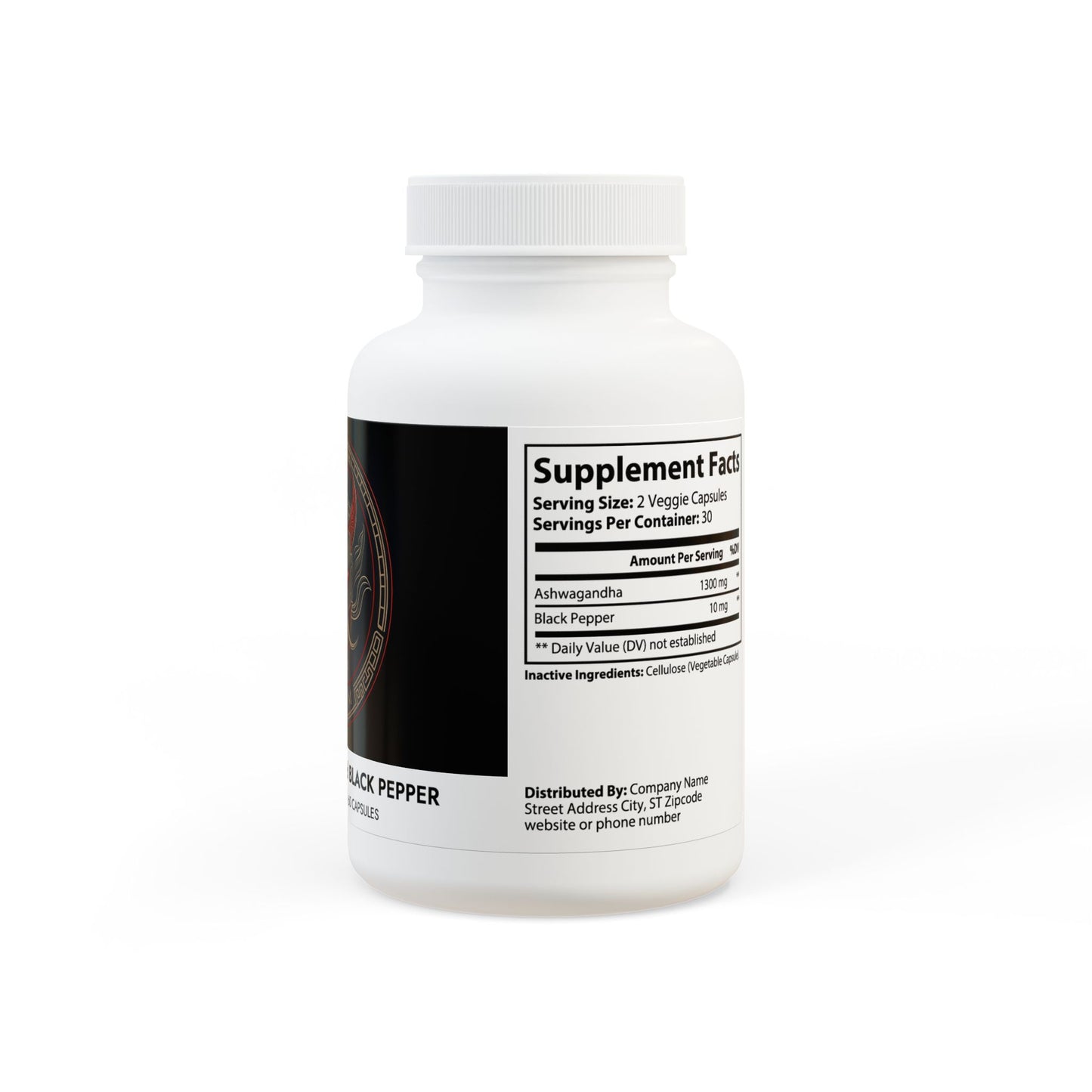 Novem Ashwagandha + Black Pepper  (60 capsules)