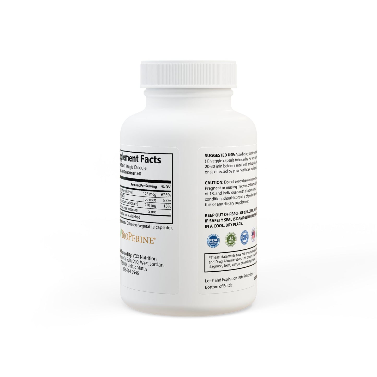 Novem Vitamin K2 + D3 (60 Capsules)