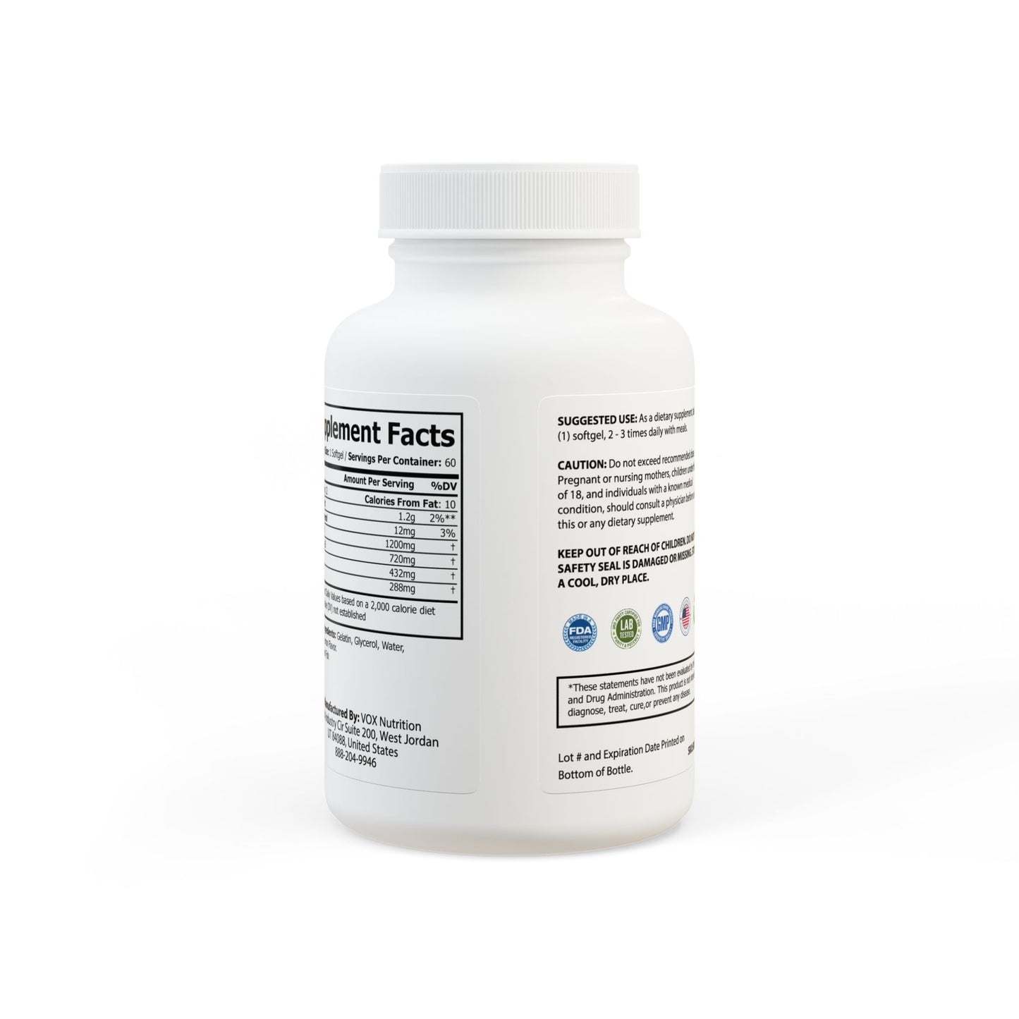 Novem Omega 3 Fish Oil (60 Softgels)