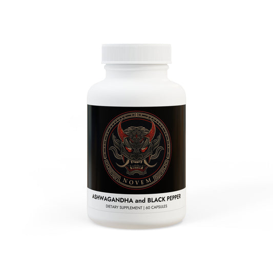 Novem Ashwagandha + Black Pepper  (60 capsules)